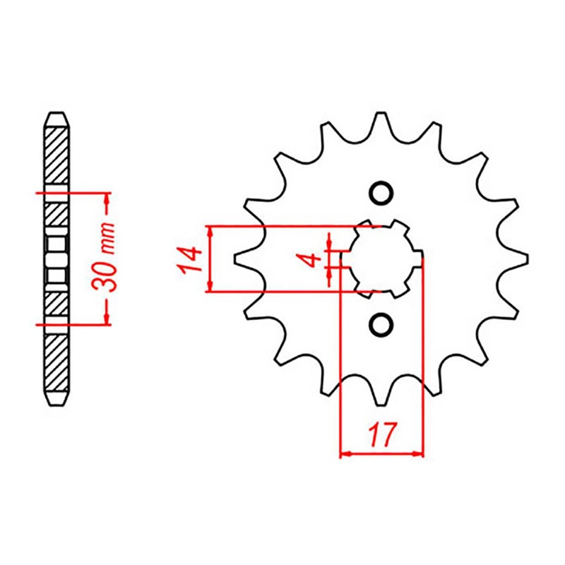 MTX 273 Steel Front Sprocket #428 (10-273)