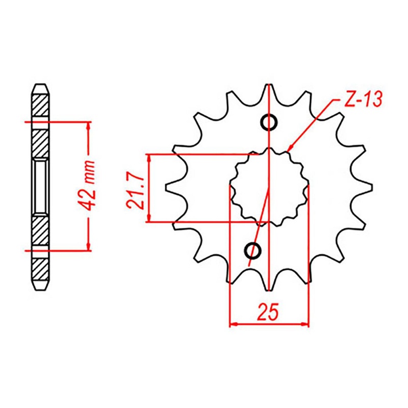 MTX 436/565 Steel Front Sprocket #520 (10-167)