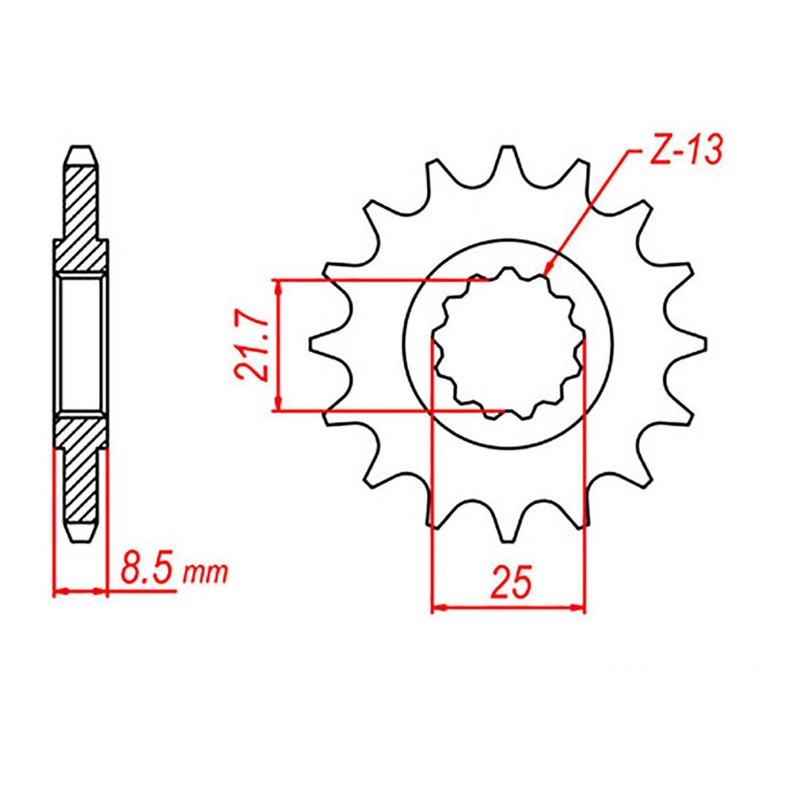 MTX 578 Steel Front Sprocket #520