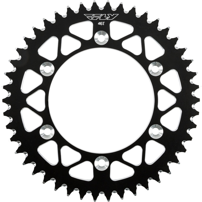 FLY RACING SPROCKET REAR 46T BLACK 316-46 BLK