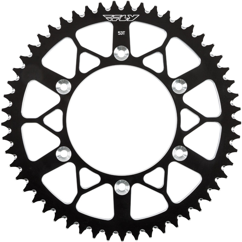 FLY RACING SPROCKET REAR 53T BLACK 225-53 BLK