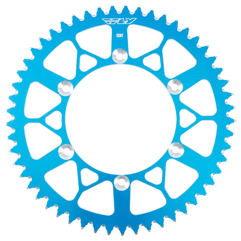 FLY RACING SPROCKET REAR 53T BLUE 208-53 BLU