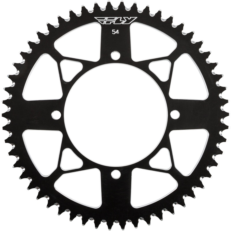FLY RACING SPROCKET REAR 54T BLACK 414-54 BLK