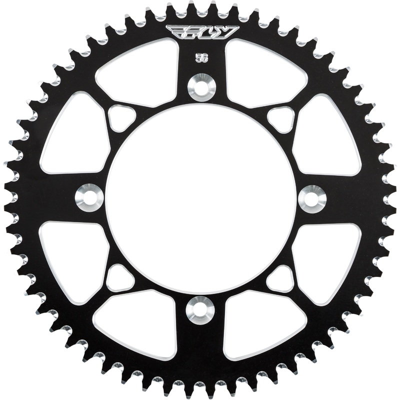 FLY RACING SPROCKET REAR 56T BLACK 201-56 BLK
