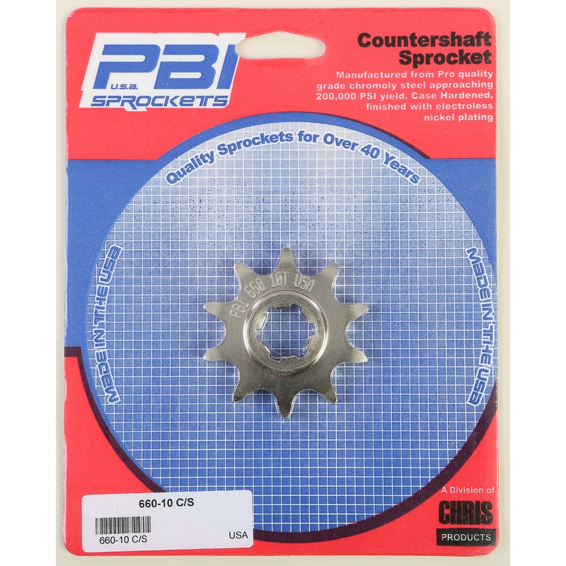 PBI COUNTERSHAFT STEEL SPROCKET 10T 660-10