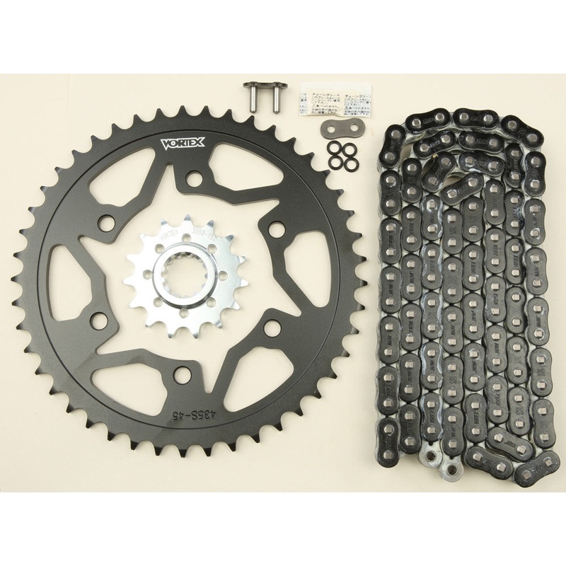 VORTEX SPROCKET/CHAIN KIT BLACK CK6354