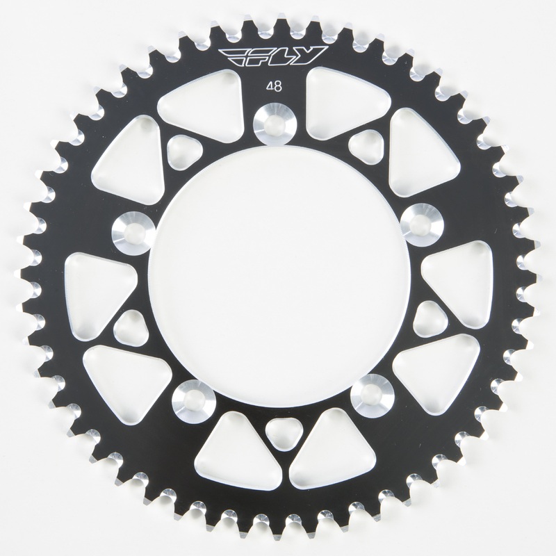FLY RACING SPROCKET REAR 48T BLACK 313-48 BLK