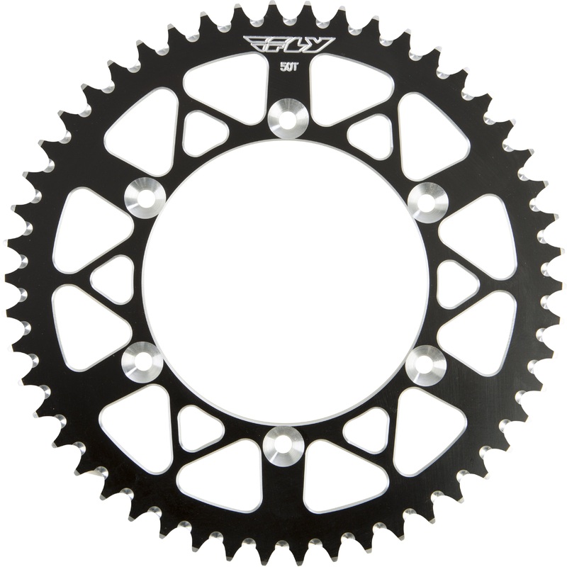 FLY RACING SPROCKET REAR 50T BLACK 208-50 BLK