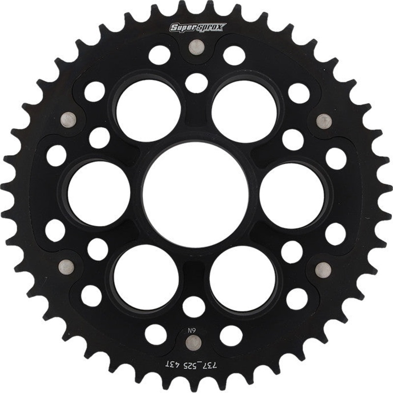 SUPERSPROX STEALTH SPROCKET 43T BLACK RST-737525-43-BLK