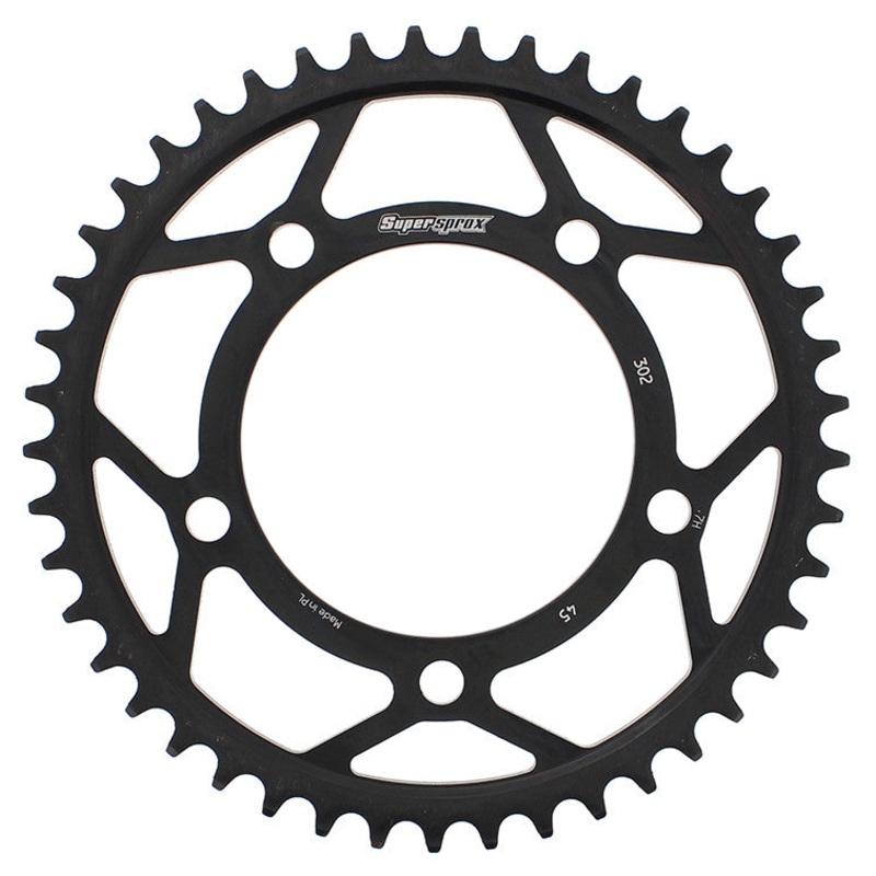 SUPERSPROX STEEL SPROCKET 45T BLACK RFE-302-45-BLK