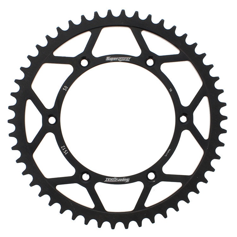 SUPERSPROX STEEL SPROCKET 50T BLACK RFE-1512-50-BLK