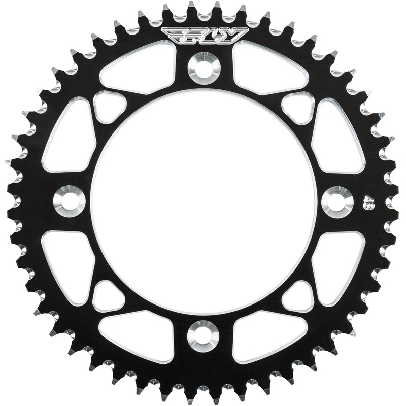 FLY RACING SPROCKET REAR 48T BLACK 314-48 BLK