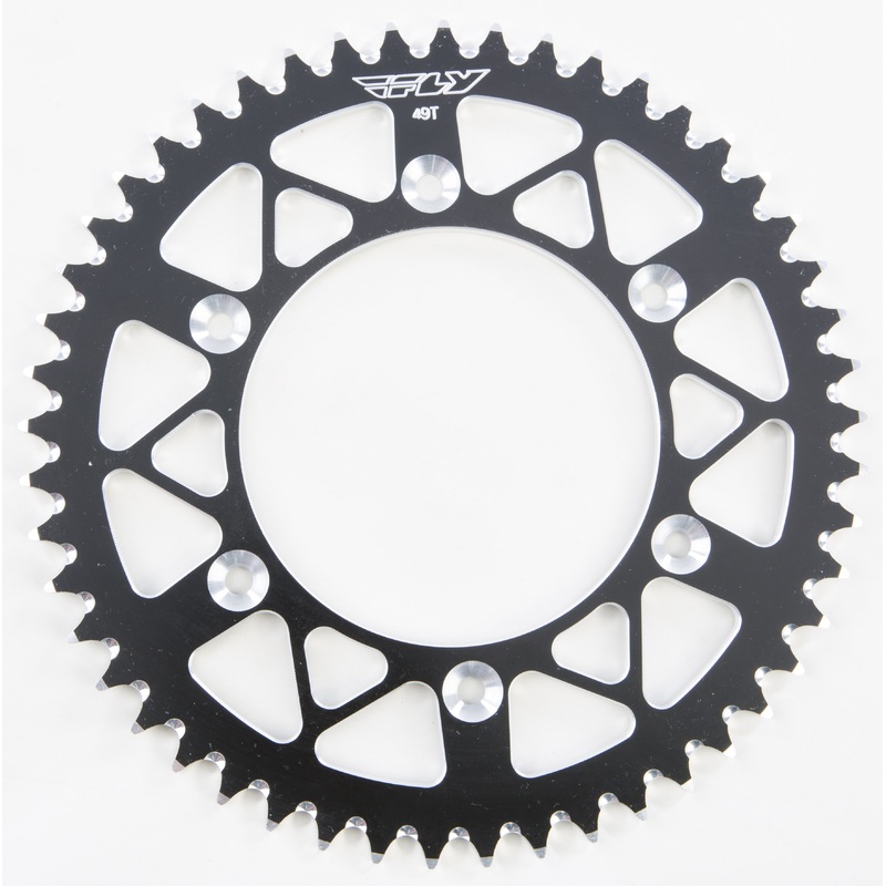 FLY RACING SPROCKET REAR 49T BLACK 225-49 BLK