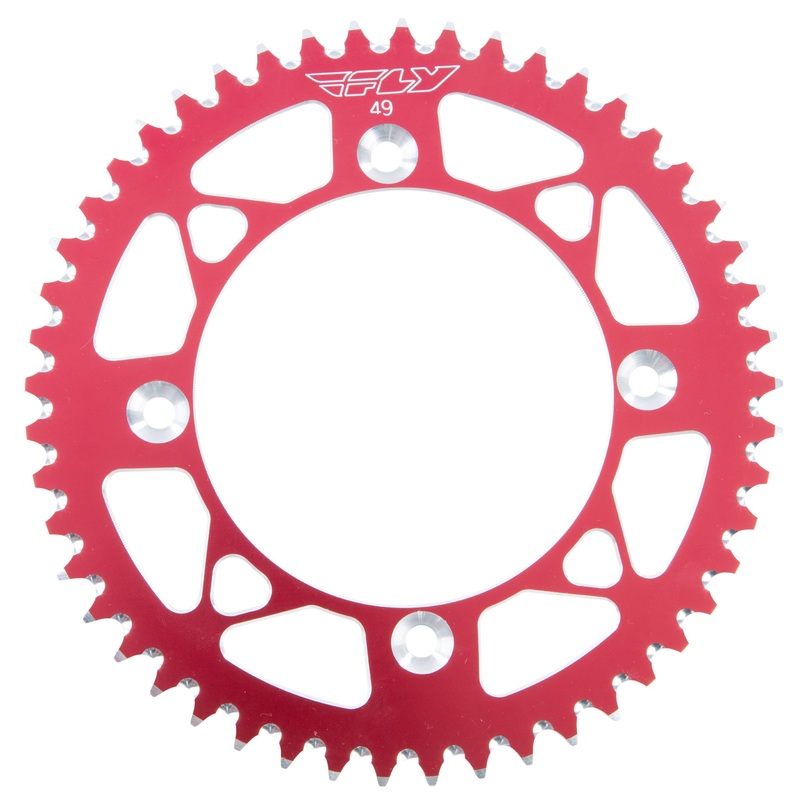 FLY RACING SPROCKET REAR 49T RED 201-49 RED