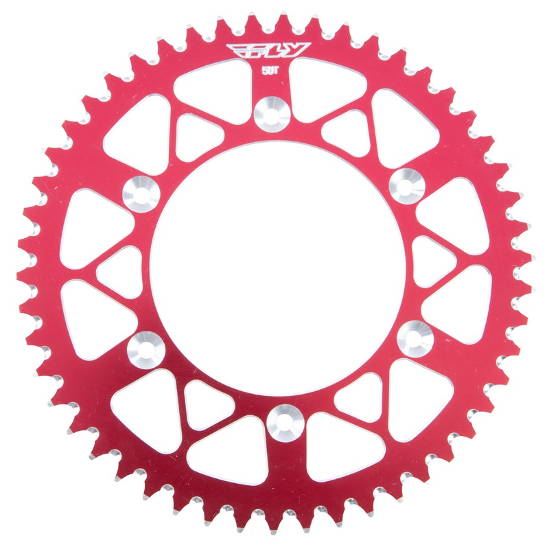 FLY RACING SPROCKET REAR 50T RED 225-50 RED