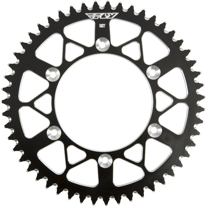 FLY RACING SPROCKET REAR 51T BLACK 316-51 BLK