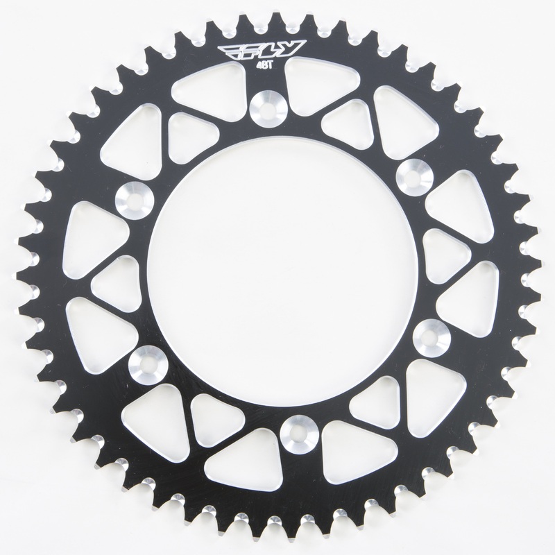 FLY RACING SPROCKET REAR 48T BLACK 225-48 BLK