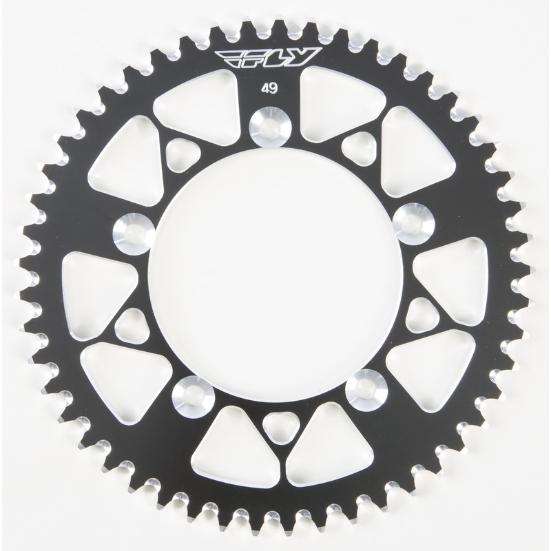FLY RACING SPROCKET REAR 49T BLACK 313-49 BLK