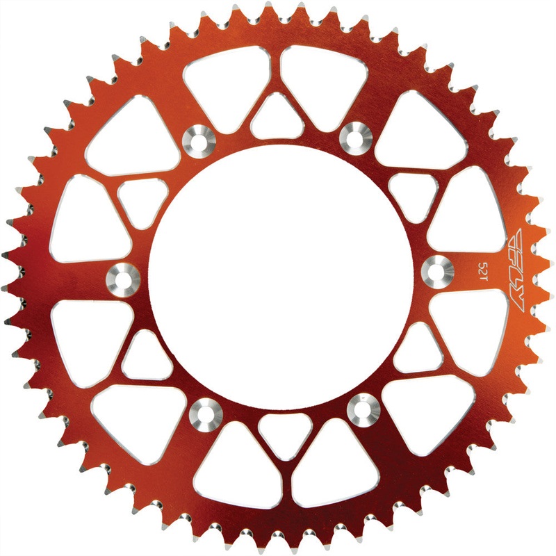 FLY RACING SPROCKET REAR 52T ORANGE 316-52 ORG