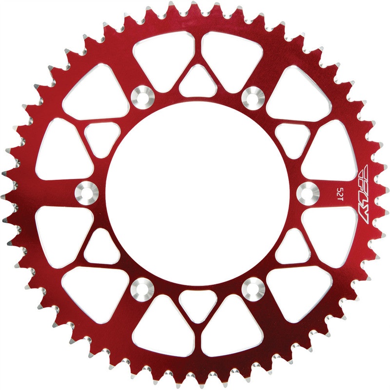 FLY RACING SPROCKET REAR 52T RED 225-52 RED