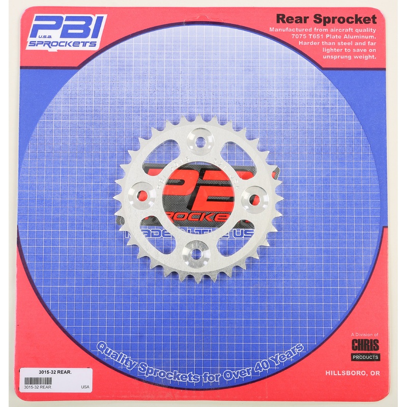 PBI REAR ALUMINUM SPROCKET 32T 3015-32