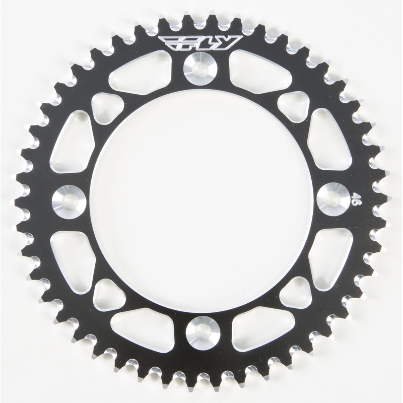 FLY RACING SPROCKET REAR 46T BLACK 314-46 BLK