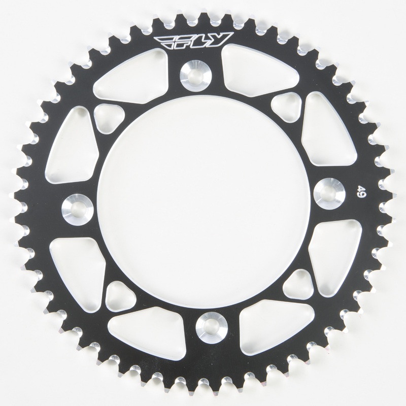 FLY RACING SPROCKET REAR 49T BLACK 314-49 BLK