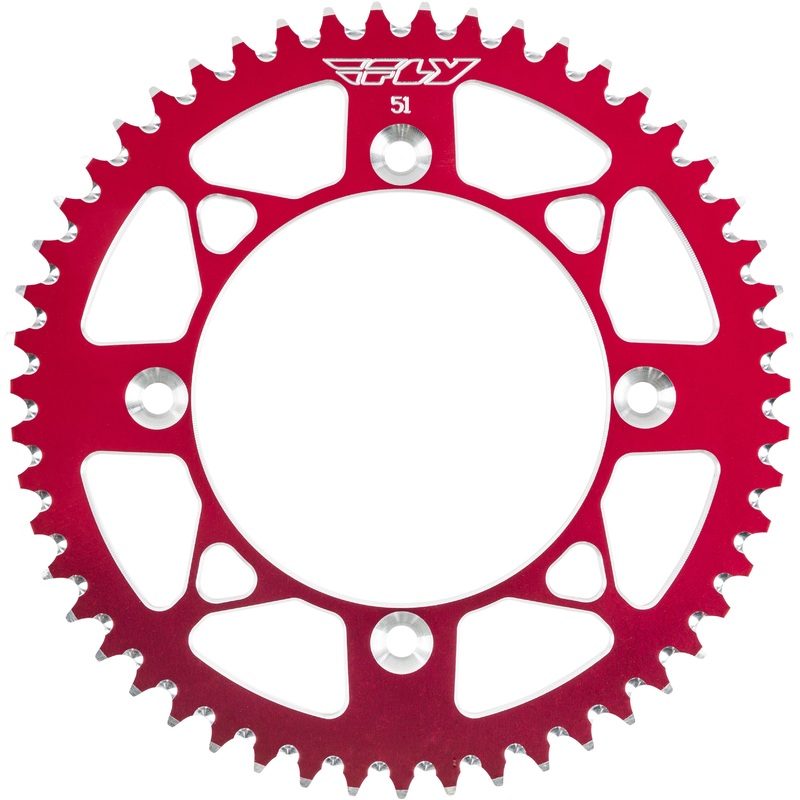 FLY RACING SPROCKET REAR 51T RED 201-51 RED