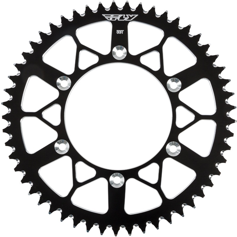 FLY RACING SPROCKET REAR 53T BLACK 316-53 BLK