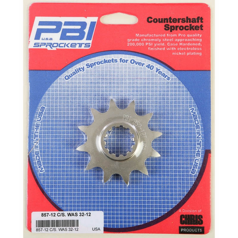 PBI COUNTERSHAFT STEEL SPROCKET 12T 857-12