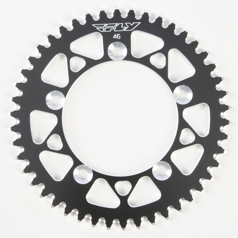FLY RACING SPROCKET REAR 46T BLACK 313-46 BLK