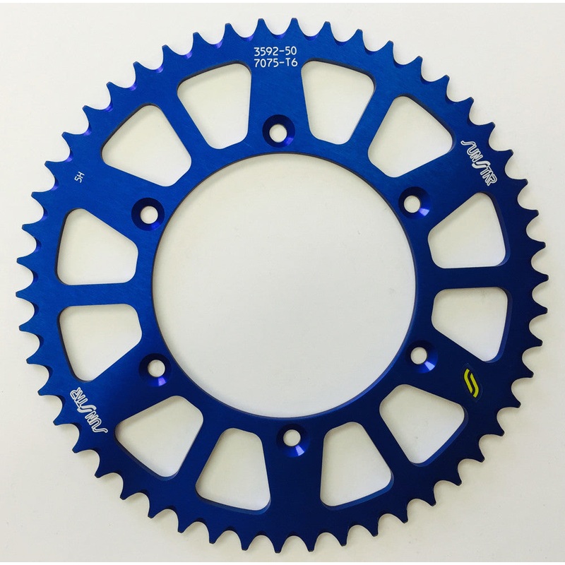 SUNSTAR REAR SPROCKET ALUMINUM BLUE 50T 5-359250BL