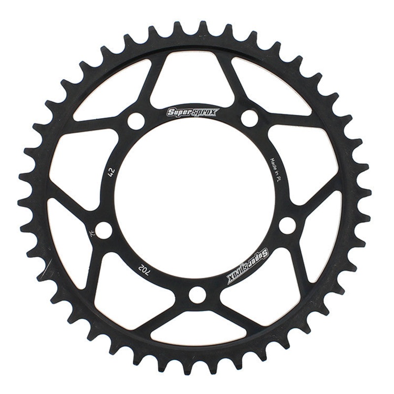 SUPERSPROX STEEL SPROCKET 42T BLACK RFE-702-42-BLK