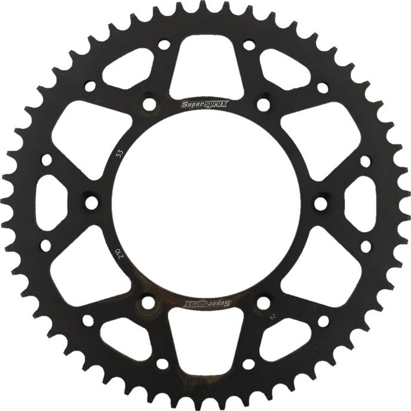 SUPERSPROX STEEL SPROCKET 53T BLACK RFE-210-53-BLK