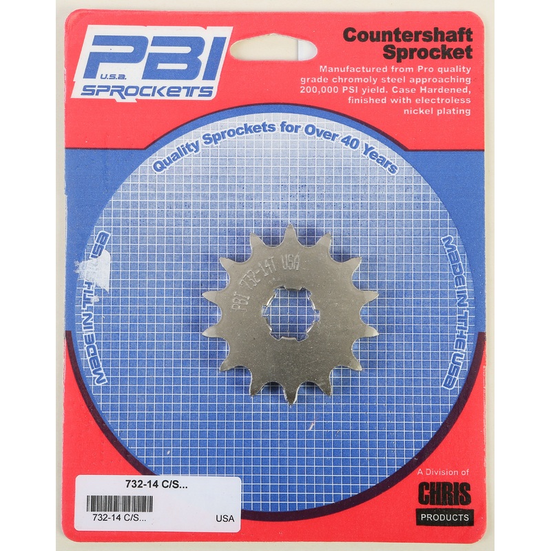 PBI COUNTERSHAFT STEEL SPROCKET 14T 732-14