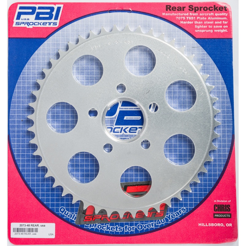 PBI REAR ALUMINUM SPROCKET 48T 2073-48-HD