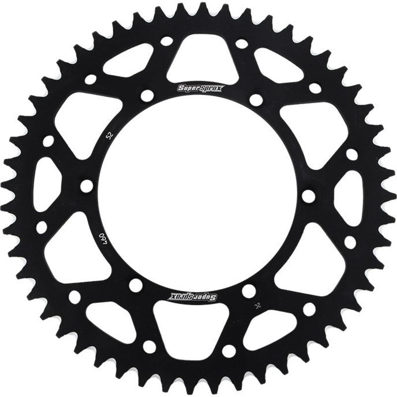 SUPERSPROX ALUMINUM SPROCKET 52T BLACK RAL-460-52-BLK
