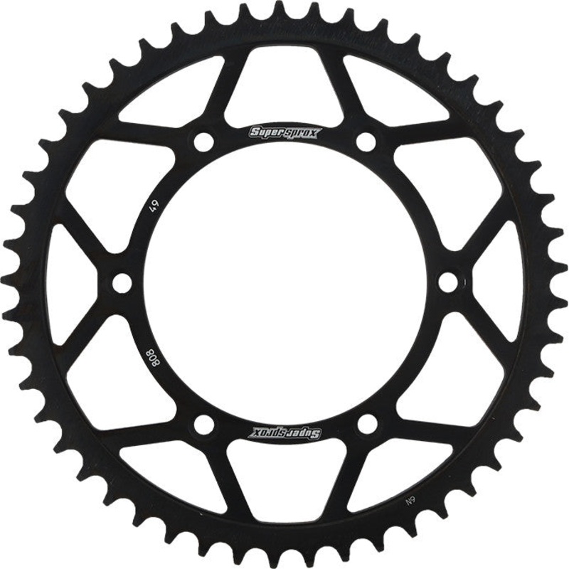 SUPERSPROX STEEL SPROCKET 49T BLACK RFE-808-49-BLK