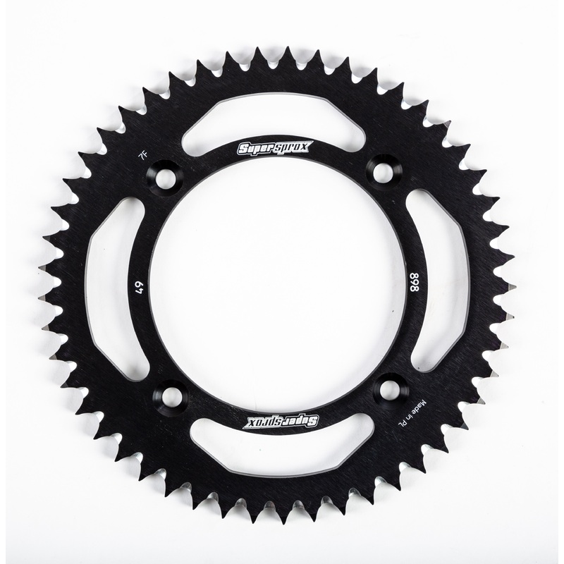 SUPERSPROX SUPERSPROX REAR ALUM SPRKT 49T BLACK RAL-898-49-BLK