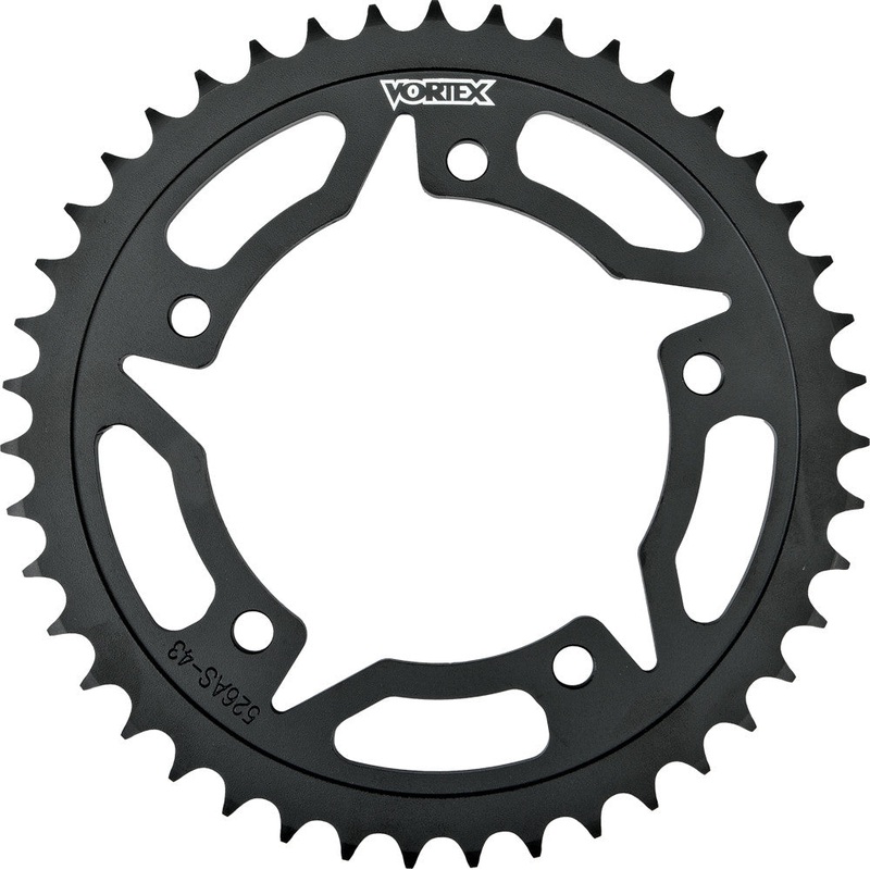 VORTEX STEEL REAR SPROCKET BLACK 42T 436S-42