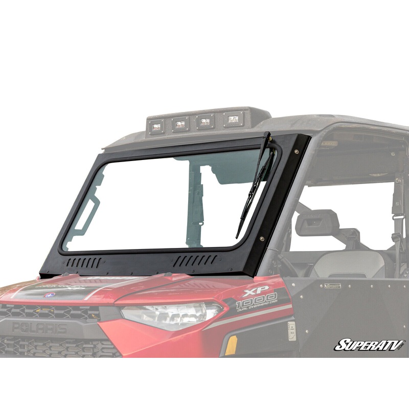 SuperATV Full Glass Windshield for Polaris Ranger XP 900 (2013-2019)