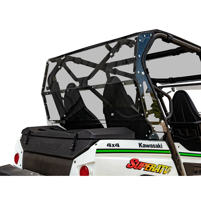 SuperATV Lightly Tinted Rear Windshield for Kawasaki Teryx 4 800 / 4 S (2014+)