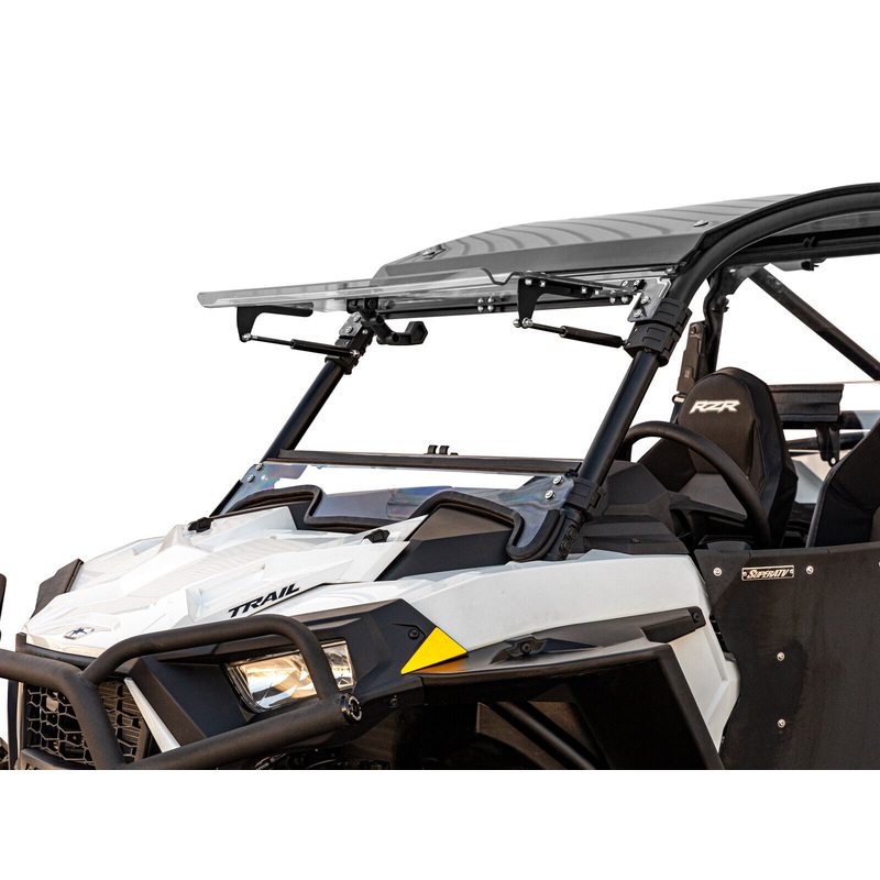 SuperATV Scratch Resistant Flip Windshield for Polaris RZR Trail 900 / S (2021+)