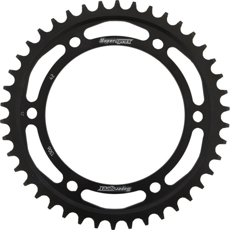 SUPERSPROX STEEL SPROCKET 42T BLACK RFE-1306-42-BLK