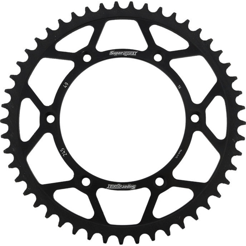 SUPERSPROX STEEL SPROCKET 49T BLACK RFE-245-49-BLK