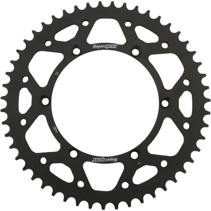 SUPERSPROX STEEL SPROCKET 51T BLACK RFE-460-51-BLK