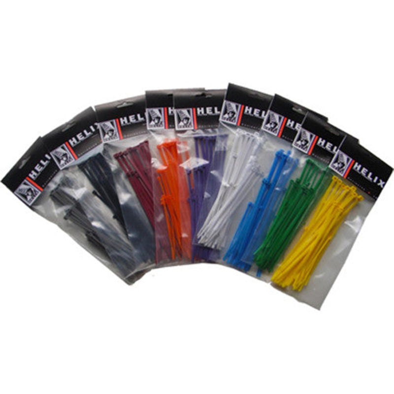 HELIX CABLE TIES 4" GREEN 100/PK 303-4104