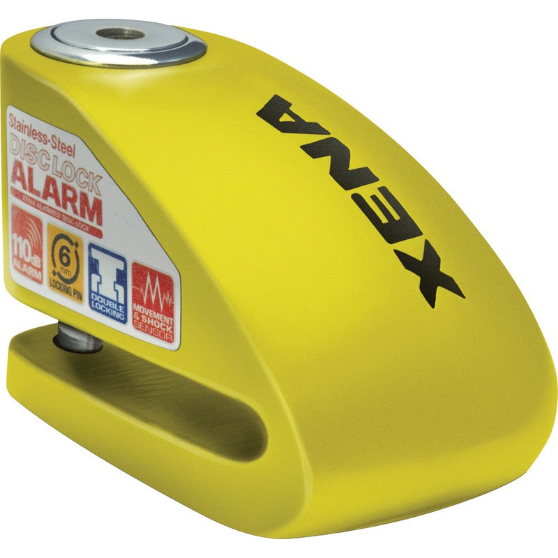 XENA XX10 ALARM DISC LOCK 3.3" X 2.4" (YELLOW) XX10-Y