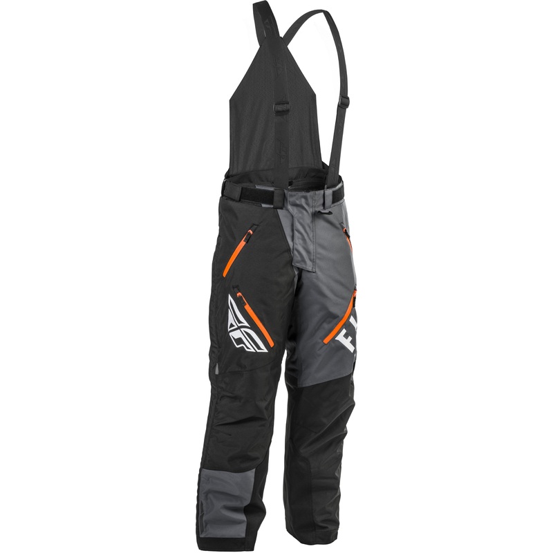 FLY RACING SNX PRO BIB BLACK/GREY/ORANGE MD-T 470-4251MT