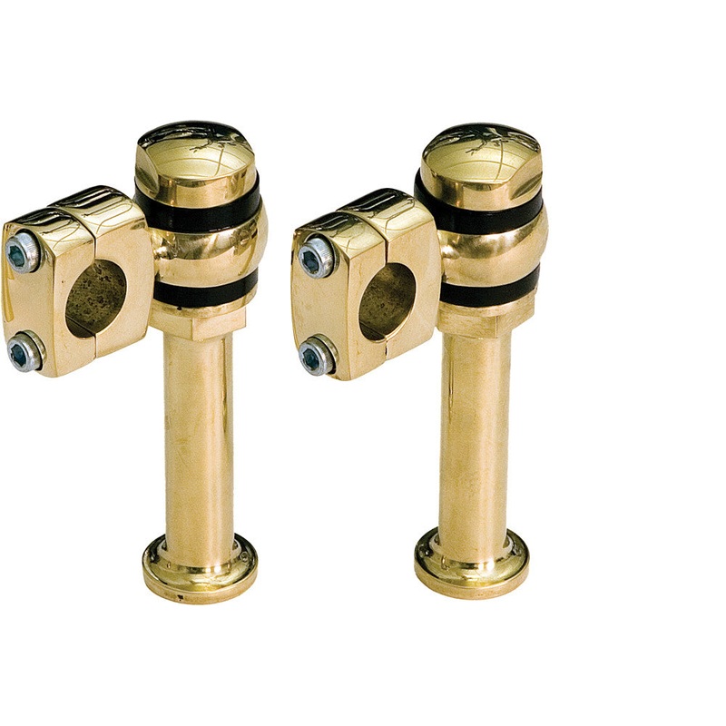 PAUGHCO OFFSET POST STYLE RISERS BRASS 5" 354-1BR